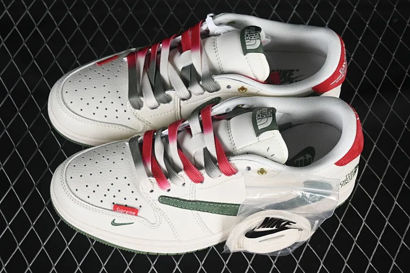 All categories Air Jordan Jordan series basketball shoes Air Jordan 1 Low High-end customized low-top sneakers Travis Scott x Fragment Design x Air Jordan 1 Low OG SP Joe 1 North Face co-branded beige green small red label low-top cultural casual sneakers FC1688-214